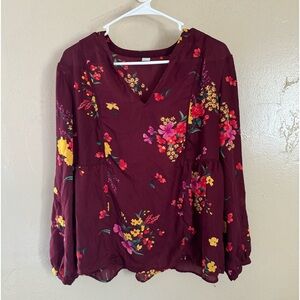 Old Navy Flower Blouse